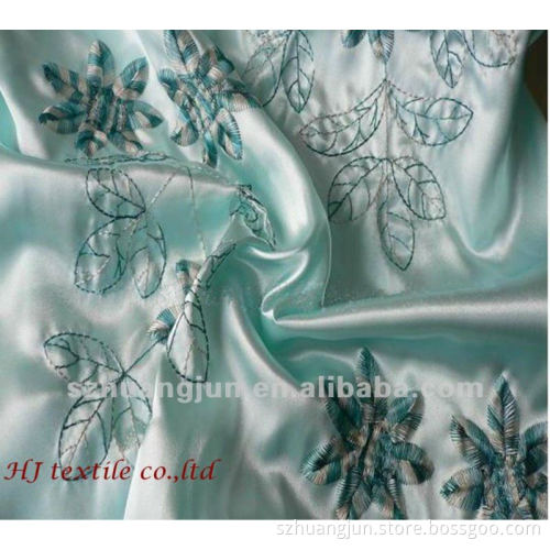 100% polyester woven embroidered fabric